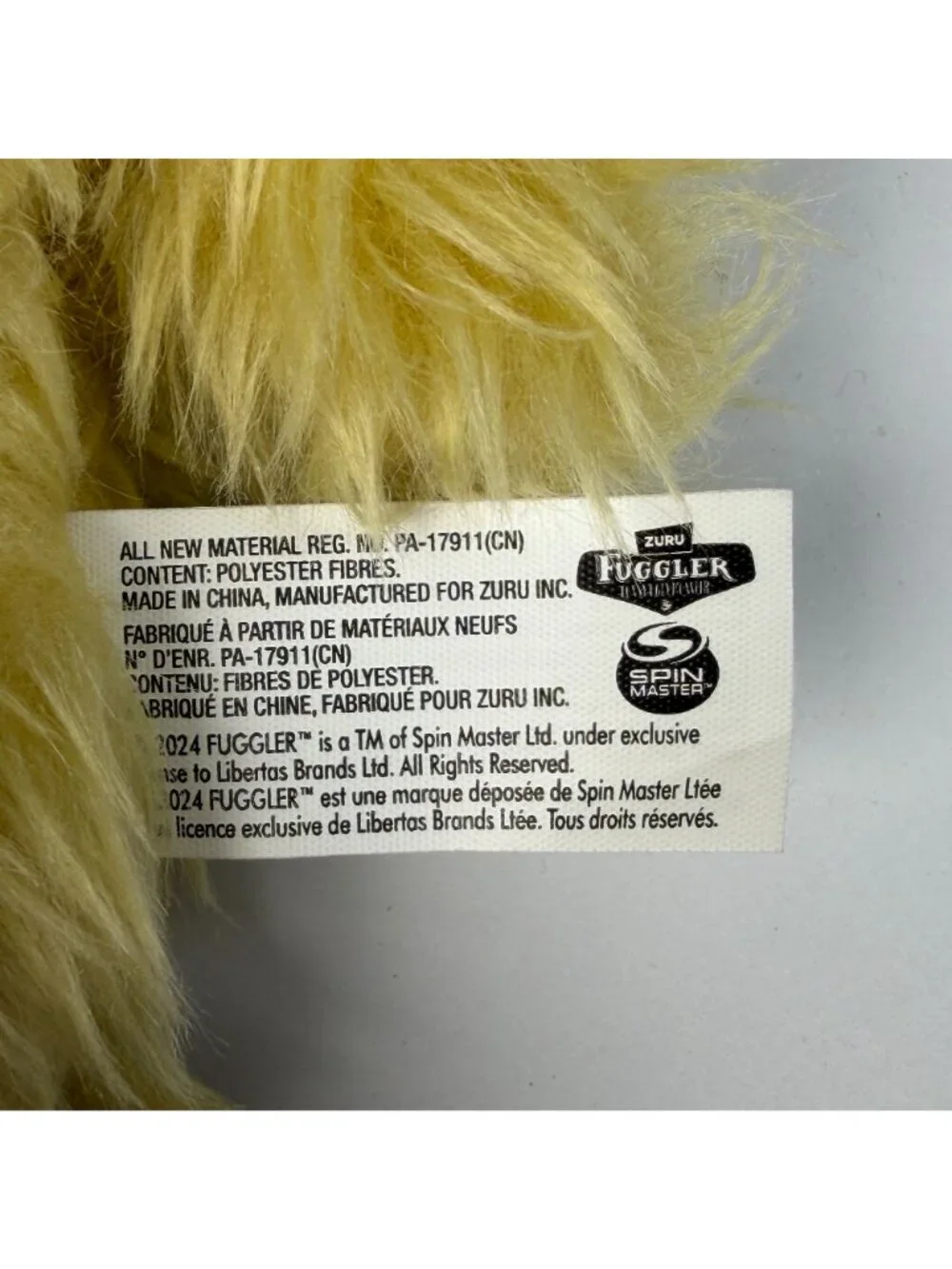 ZURU Fuggler Funny Ugly Mr Buttons Golden Retriever Butt Ugly Pets Yellow